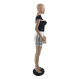 SC Sexy One Shoulder Mini Skirt 2 Piece Sets XHAF-10021