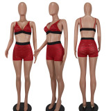SC Sexy Bra Top And Shorts Two Piece Sets YD-8566