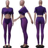 SC Sexy Mesh Pants+T Shirt Two Piece Sets YS-S807