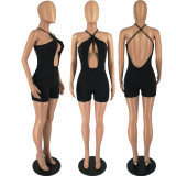 SC Sexy Cross Strap Backless Romper FOSF-8208