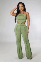 SC Sexy Halter Top And Pants Two Piece Sets TK-6225