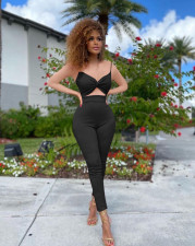 SC Sexy Hollow Out Tight Sling Jumpsuit XSF-6081