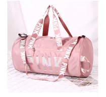 SC PINK Letter Sequin Travel Sports Storage Bag GBRF-92143