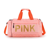 SC PINK Letter Portable Shoulder Travel Sports Storage Bag GBRF-92167