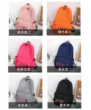 SC Pink Letter Backpack Sequin Laser Student Bag GBRF-92145
