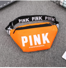 SC PINK Letter Sports Nylon Chest Pack Waist Packs GBRF-152