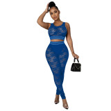 SC Lace Tank Top And Pants Two Piece Sets ME-8059