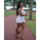 SC Sexy Floral Print Sling Romper GCNF-0178