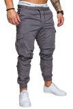 SC Men's Solid Color Tether Casual Pants FLZH-8811