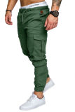 SC Men's Solid Color Tether Casual Pants FLZH-8811