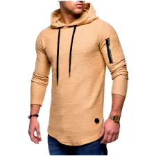 SC Men's Solid Color Long Sleeve Hoodie FLZH-ZW61