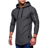 SC Men's Solid Color Long Sleeve Hoodie FLZH-ZW61