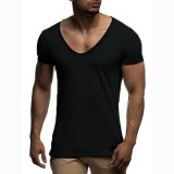 SC Men Solid Color Casual Short Sleeve T-Shirts FLZH-ZT18