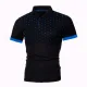 SC Men's Print Slim Lapel Casual Short Sleeve POLO FLZH-ZT123