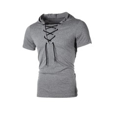 SC Men's Casual Short Sleeve Hoodie FLZH-ZT119