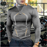 SC Men's Fitness Sports Training Fashion Long Sleeve Top FLZH-ZT152