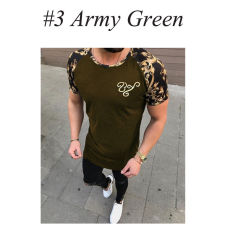 SC Men Color Block Fashion Short Sleeve T-Shirt FLZH-ZT107