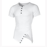 SC Men's Fashion Irregular Short Sleeve T-shirt FLZH-ZT13