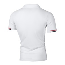 SC Men Neckline Zipper Short Sleeve Casual POLO FLZH-ZT62