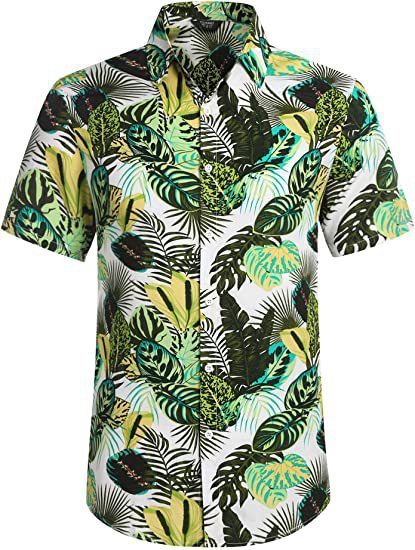 SC Men Printed Casual Short Sleeve Shirt Top FLZH-ZT165