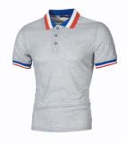 SC Men's Patchwork Lapel Short Sleeve POLO FLZH-ZT55