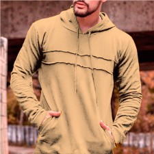 SC Men's Fashion Casual Solid Color Long Sleeve Hoodie Sweatshirt FLZH-ZW72