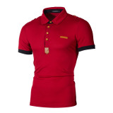 SC Men Casual Short Sleeve Lapel T-Shirts FLZH-ZT10