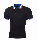 SC Men's Patchwork Lapel Short Sleeve POLO FLZH-ZT55