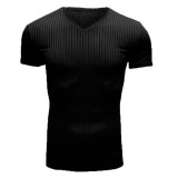 SC Men's Casual V Neck Short Sleeve T-shirt FLZH-ZT168