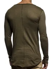 SC Men's Casual Fashion Long Sleeve T-Shirt FLZH-ZT71