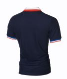 SC Men's Patchwork Lapel Short Sleeve POLO FLZH-ZT55