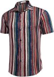 SC Men Printed Casual Short Sleeve Shirt Top FLZH-ZT165