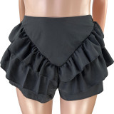 SC Solid Ruffled Two Piece Shorts Sets CH-8213