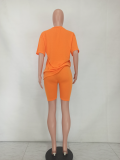 SC Solid T Shirt And Shorts Loose 2 Piece Sets QZYD-1130