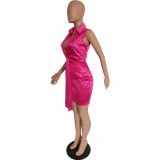SC Solid Sleeveless Slim Short Dress BGN-241