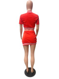 SC Sexy Crop Top Split Mini Skirt Two Piece Sets QZX-6250