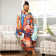 SC Plus Size Printed Pockets Loose Maxi Dress NNWF-7514