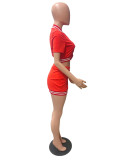 SC Sexy Crop Top Split Mini Skirt Two Piece Sets QZX-6250