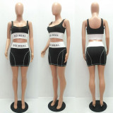 SC Sexy Tank Top Mini Skirt Two Piece Sets MAE-2145