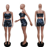 SC Sexy Printed Cami Top And Shorts 2 Piece Sets YUEM-66733