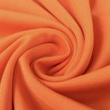 SC Contrast Color Off Shoulder Ruched Midi Dress BY-5770