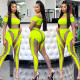 SC Sexy Mesh Patchwork Long Sleeve Jumpsuit BY-5781