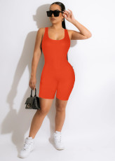 SC Solid Sleeveless Tight Romper MZ-0006