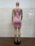 SC Sexy Printed Strap Slim Mini Dress GHF-103