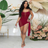 SC Sexy Mesh Bodysuit+Mini Skirt Two Piece Sets MZ-2730