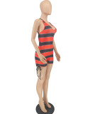 SC Sexy Striped Gradient One Piece Swimsuit SMF-81136