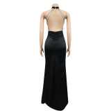 SC Sexy Backless Sleeveless Long Evening Dress BY-5727
