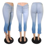 SC Denim Low-Waist Ruched Skinny Jeans GCNF-0189