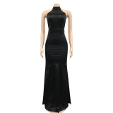 SC Sexy Backless Sleeveless Long Evening Dress BY-5727