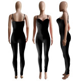SC Solid Sexy Tight Sling Jumpsuit ME-8097